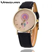 Vansvar Ловец снов Для женщин кварцевые часы Reloj Mujer Relogio Feminino Кожаный ремешок наручные часы платье часы 1635