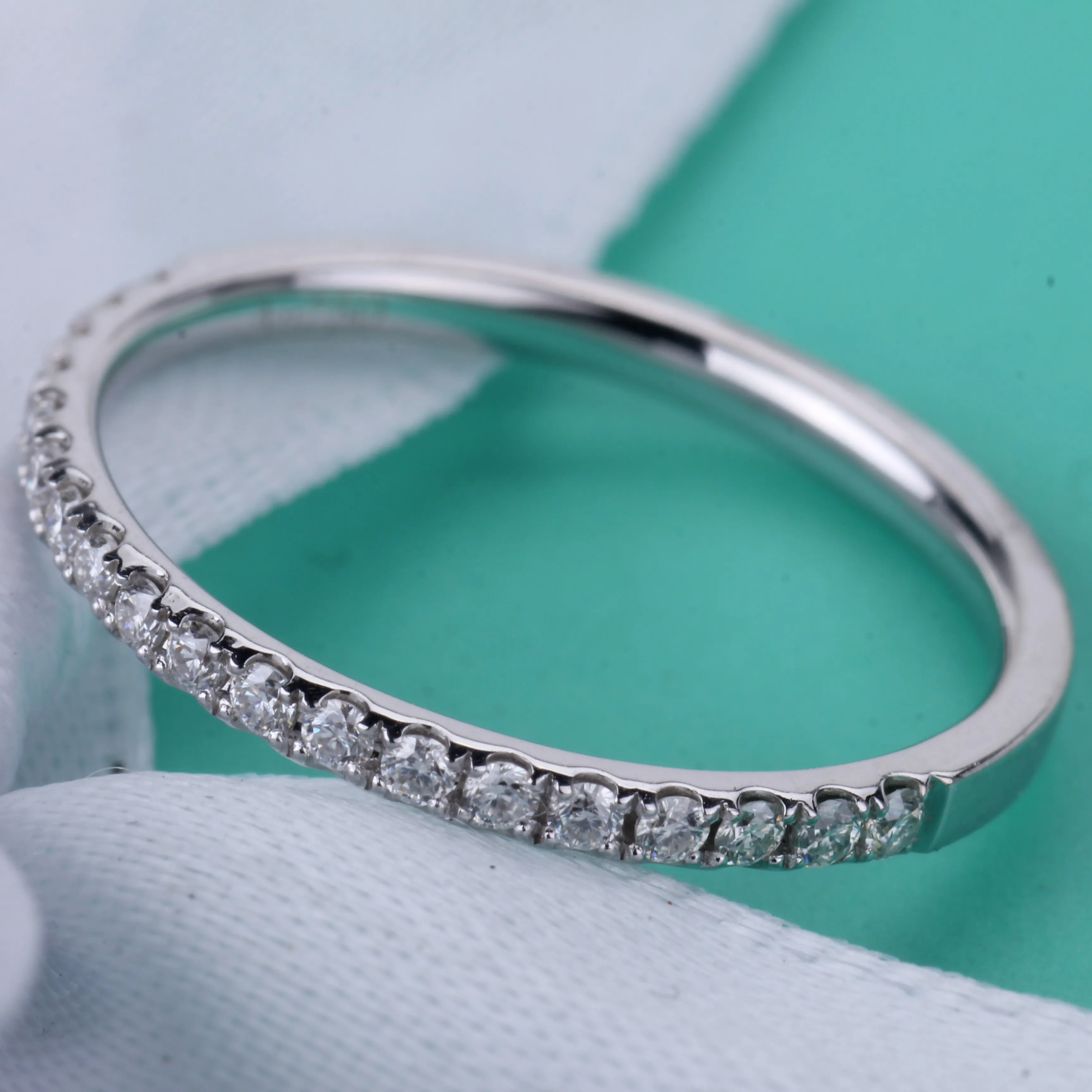 Женское Обручальное кольцо с бриллиантом moissanite белое золото 14 к обручальное