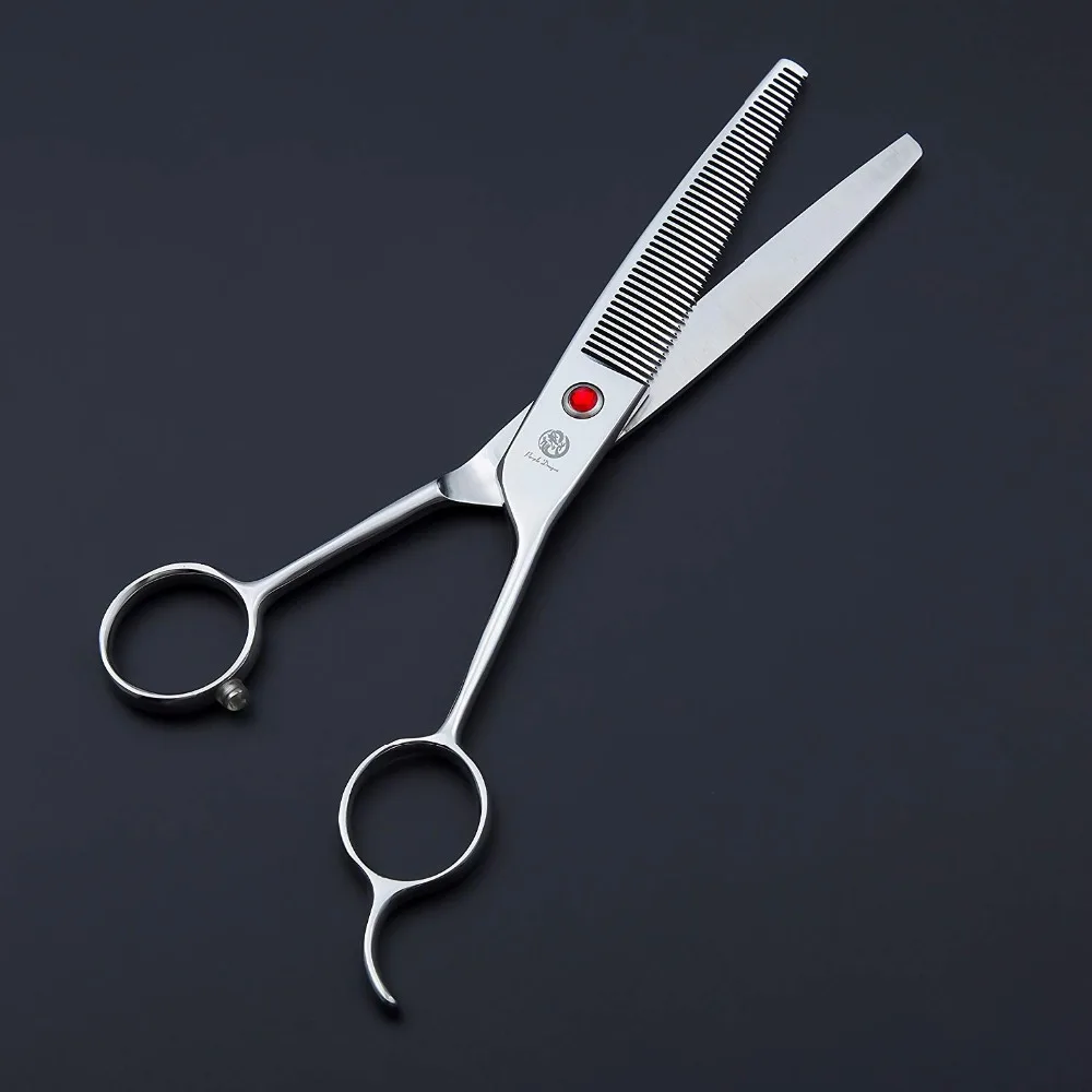 Purple Dragon 6.5" 46 Tooth Professional Pet Grooming Scissors Dog