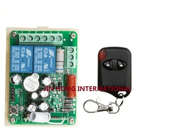 

Free Shipping AC 220V- -2CH RF Wireless Remote Control Switch 1 piece transmitter with 2 buttons + 1 piece receiver