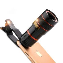 

Clip-on 12x Optical Zoom Mobile Phone Telescope Lens HD Telescope Camera Lens For Universal Mobile Phone For iPhone Samsung Sony