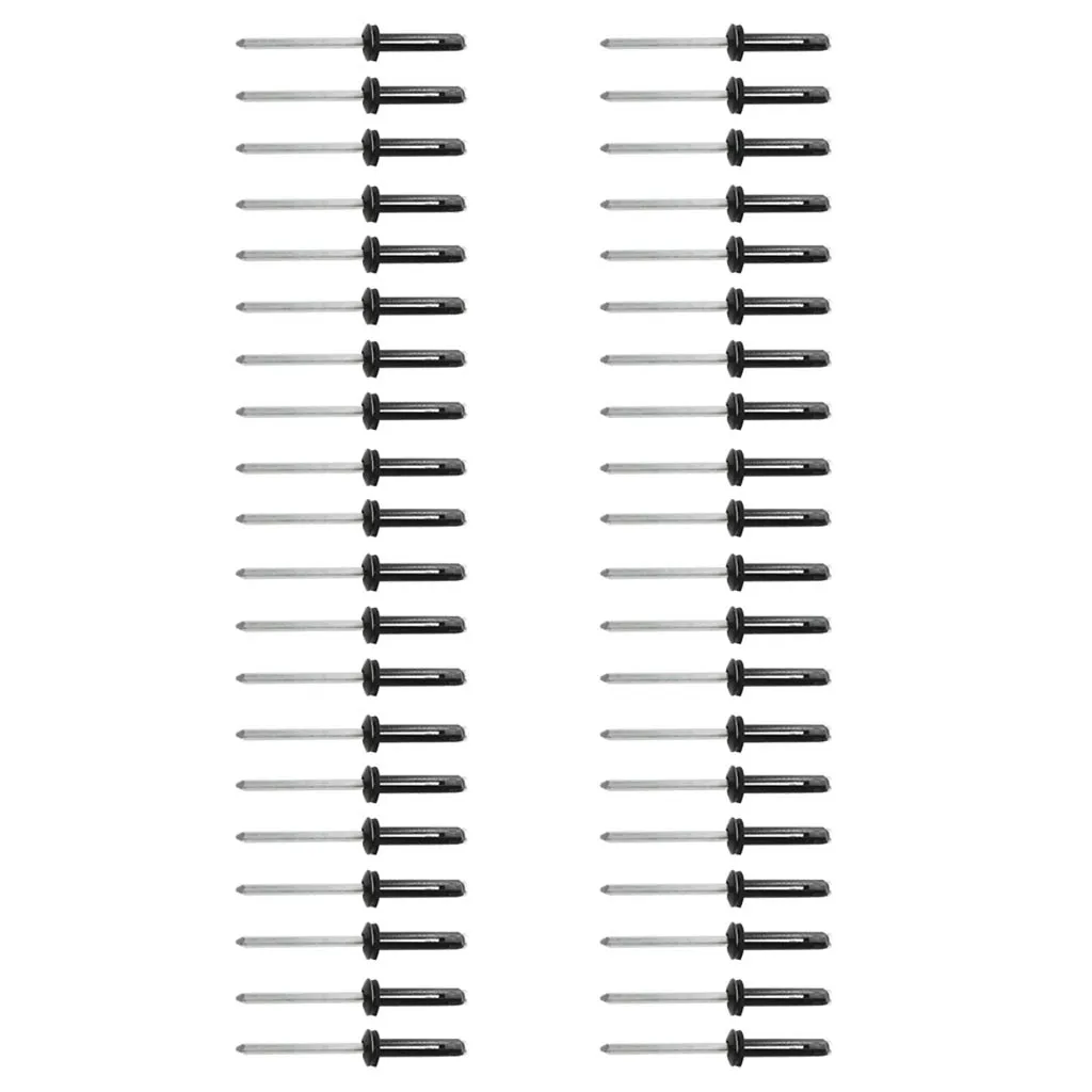 40 Pieces Aluminum Tri-Grip Tri-Fold Rivet Aluminum Pop Rivets Kit Deck Mount Accessories for Kayak Fishing Boat Rod Holders