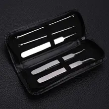 5 шт./упак. новая красота угри, акне, недостатки кожи для удаления прыщей экстракторы иглы модный триколор набор инструментов