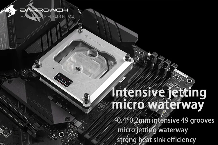 Barrowch FBLTFHI-04N-V2 для Intel Lga115X/X99/X299 охлаждения процессора водяного охлаждения блок, компьютер Сплит Тип водяного охлаждения