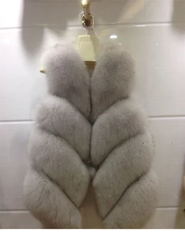 

10 Color Fashion Slim Faux Fur Vest Coat Sleeveless Front Long Back Short Irregular Hem Waist High Quality Jaqueta Feminino E83
