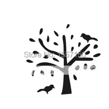 Дерево и птица шаблон Мини diy мыло штамп крышка 4*4 см