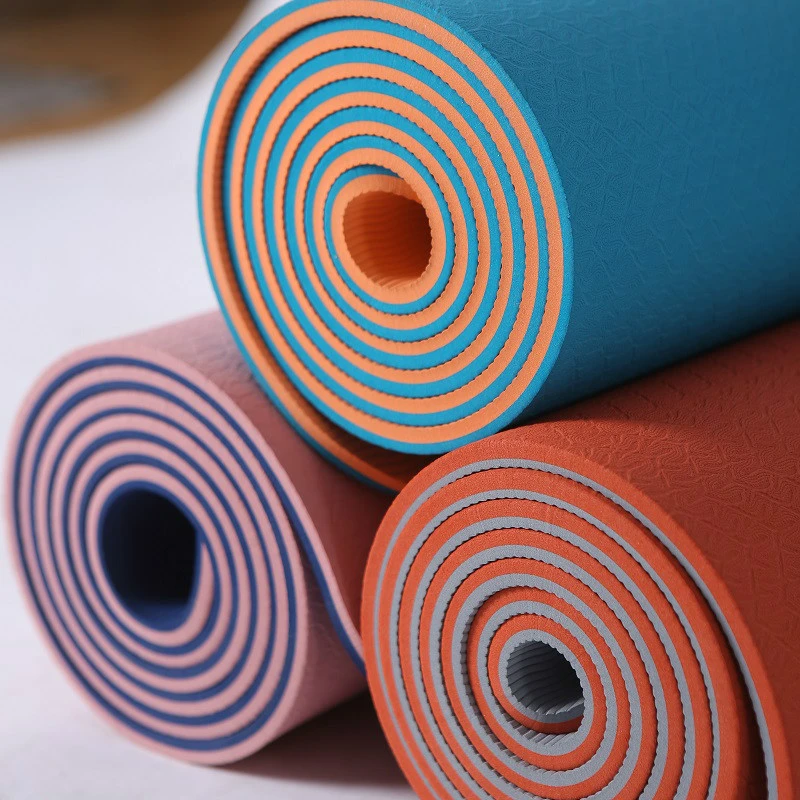 PIDO YOGA TPE Yoga Mat 183*66*0.8cm Non-slip Thickening Widening Long Beginner Sports Fitness Mat And Body Position Teaching Mat