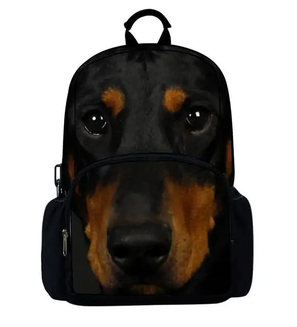 Creative Design Sublimation Printed 3D Soft Backpack with Dog Design