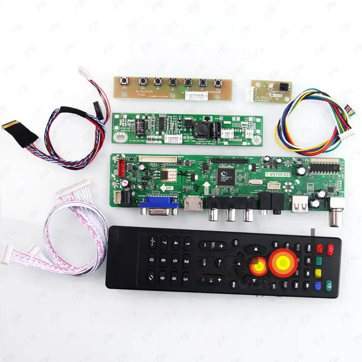 ТВ HDMI VGA USB CVBS RF ЖК-дисплей плате контроллера для 14 1 &quotдюймов LP141WX5 1280*800 |