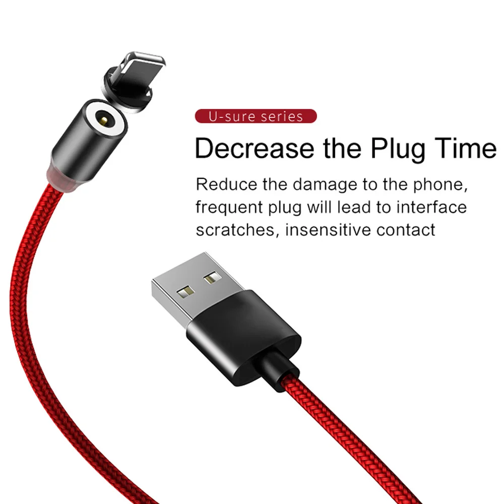 Магнитный USB C кабель для HUAWEI P30 XIAOMI IPONE зарядный usb type Micro адаптер зарядки данных