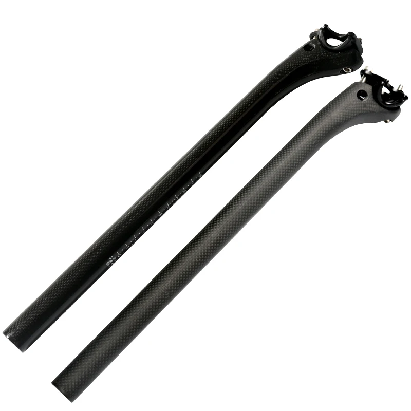 Online 3K Volle Carbon Faser Fahrrad Sattelstütze MTB Sattelstütze Rennrad Sattelstütze Offset 20 Fahrrad teile 25,4 . 27,2 30,8 31,6*350 400mm