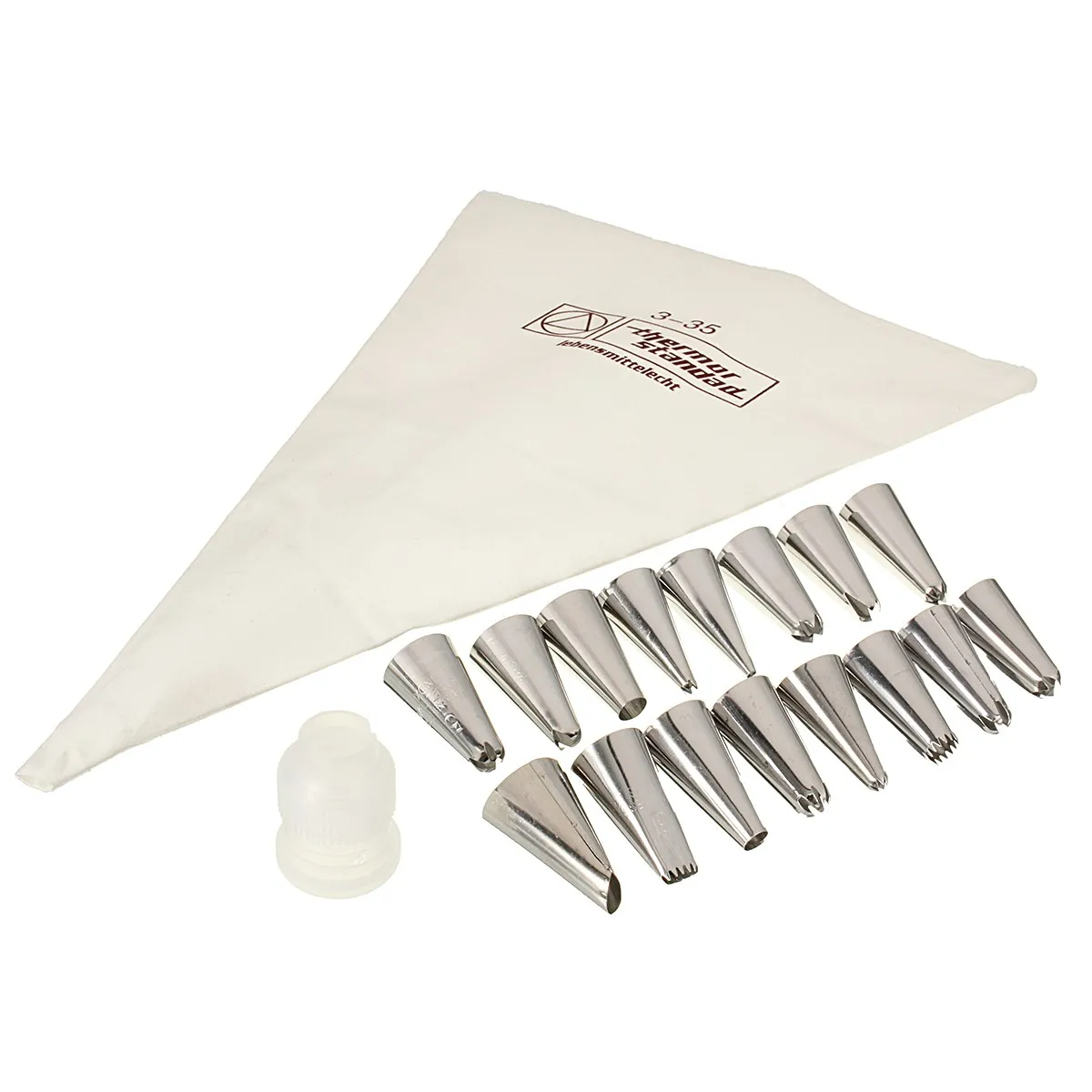 18pcs Icing Piping Nozzles Pastry Bag Tips With Transverter 18pcs Icing Piping Nozzles Pastry Bag Tips With Transverter Household Kitchen Bakery Cake Baking Decorating Tools Bakeware In Tip Sets From Home