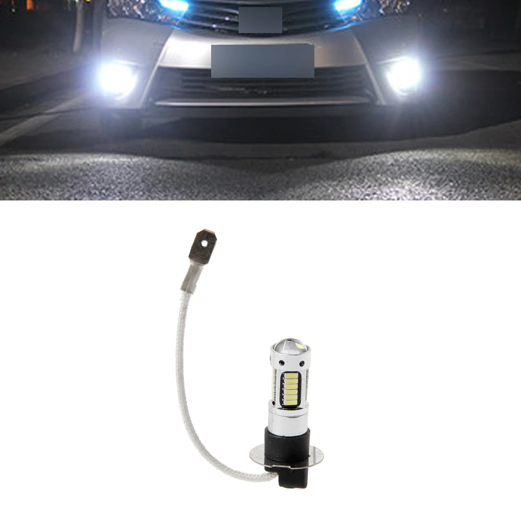 

H3 30W 4014 LED Xenon White Headlights Fog DRL Light Kit Bulb Lamp 30SMD 6000K