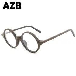 AZB2017 новый ретро деревянные очки мужские бамбуковые солнцезащитные очки женские брендовые дизайнерские очки оправы без каблука