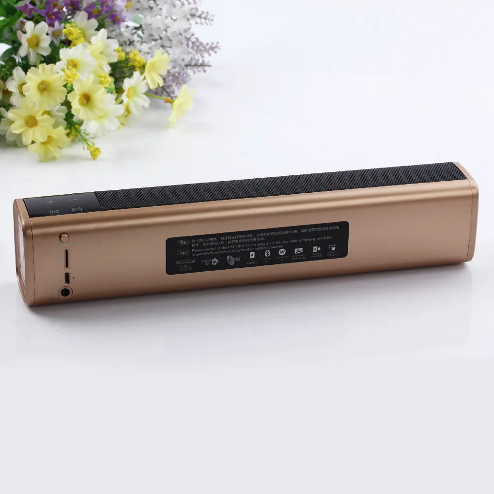 

Universal for Mobile Phone Portable Speaker Bluetooth Wireless Speaker With Touch Button Support NFC TF Card FM