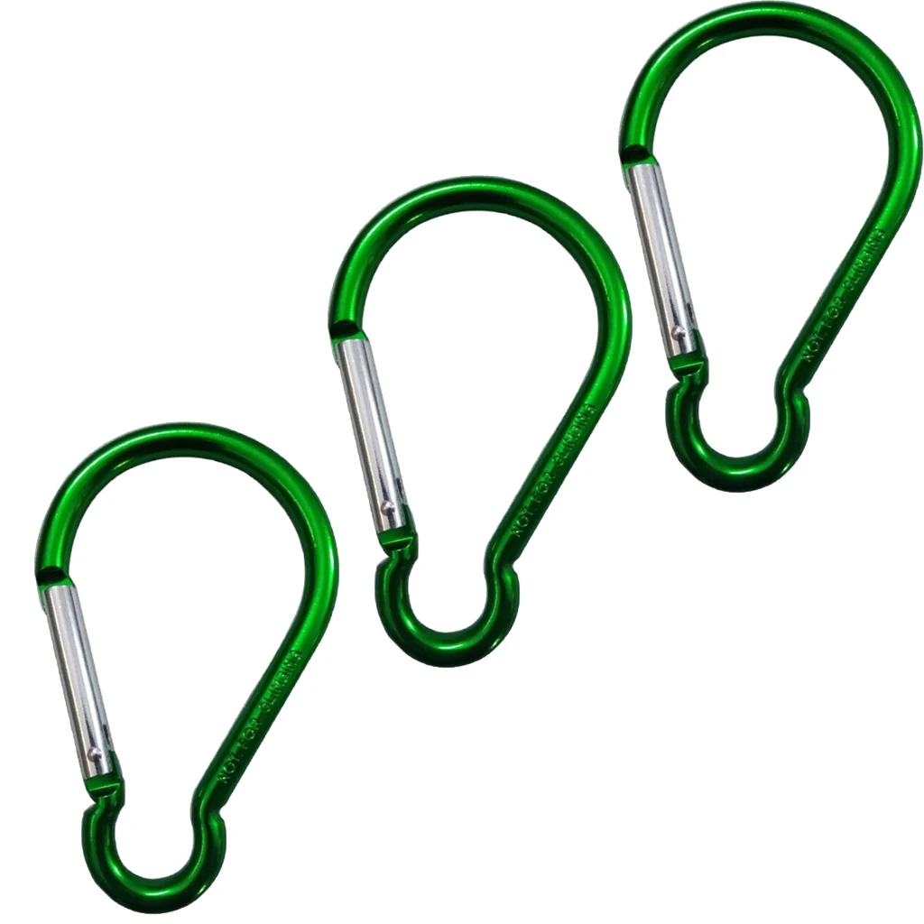 Perfeclan 9x Aluminum Keychain Clip Spring Snap Hook Dog Leash Strap Buckle Outdoors Outdoor Tools Aluminum Keychain Carabiner