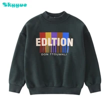 

2018 sweatshirt kids velvet top 7 years boys clothes winter warm boys tops boys designer fashion winter clothes