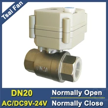 BSP/NPT 3/" Электрический нормально открытый/закрытый клапан из нержавеющей стали с ручным управлением DC/AC9V-24V 2/5 провода TF20-S2-B полный порт