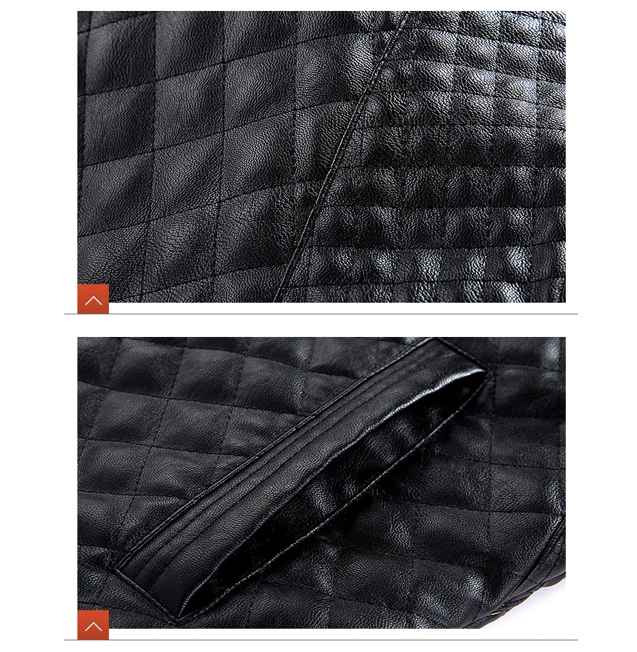 pu leather jacket men