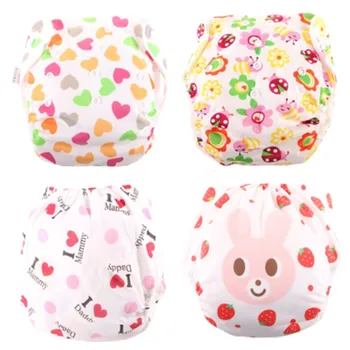 

4pcs Baby Diaper Washable Learning Pants Cotton Training Pant Reusable Nappies Changeing Cotton