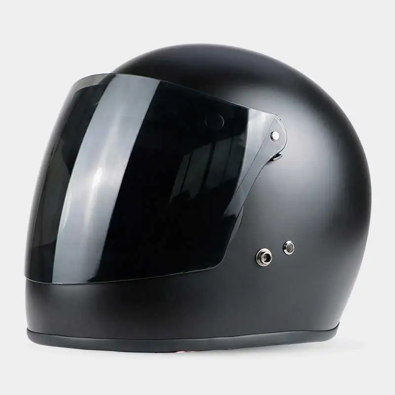 Стекловолоконный Полнолицевой шлем, винтажный мотоциклетный шлем, мотоциклетный шлем для мотокросса, мотоциклетный шлем Casco Capacete, Ретро шлем DOT ECE A1 - Цвет: FLIP UP VISOR
