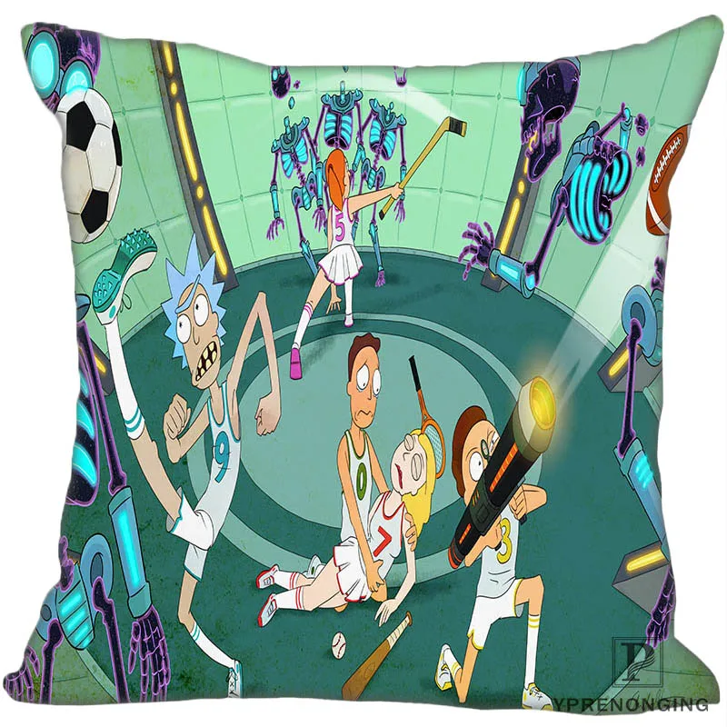 

Custom Nice Pillowcase Rick and Morty Art Square Zippered Pillow Cover(One Side)180522-17-30