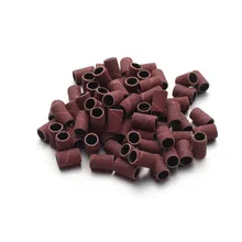 100 шт. шлифовальные круги для Барабаны рукава 150# крупа шпиндели для Dremel инструмент