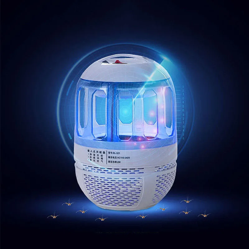 Electric Mosquito Killer 6 LED Night Light Fly Bug Insect Zapper Trap