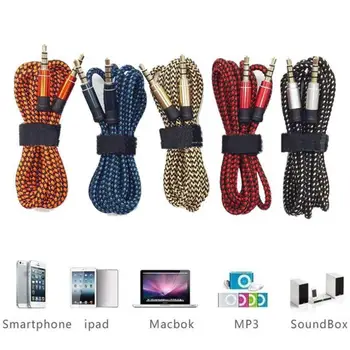 

HOT SALE New 3M 3.5mm Male to Male Car Aux Auxiliary Cord Stereo Audio Cable Car player to connect with audio device