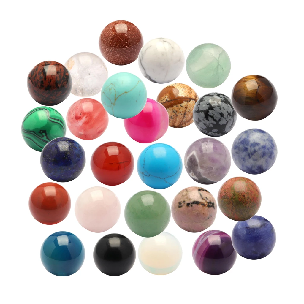 16mm Crystal Bead Round Loose Beads DIY Making Craft Beads DIY Locket Pendant Beads 28 Colors Choice No Hole Beads