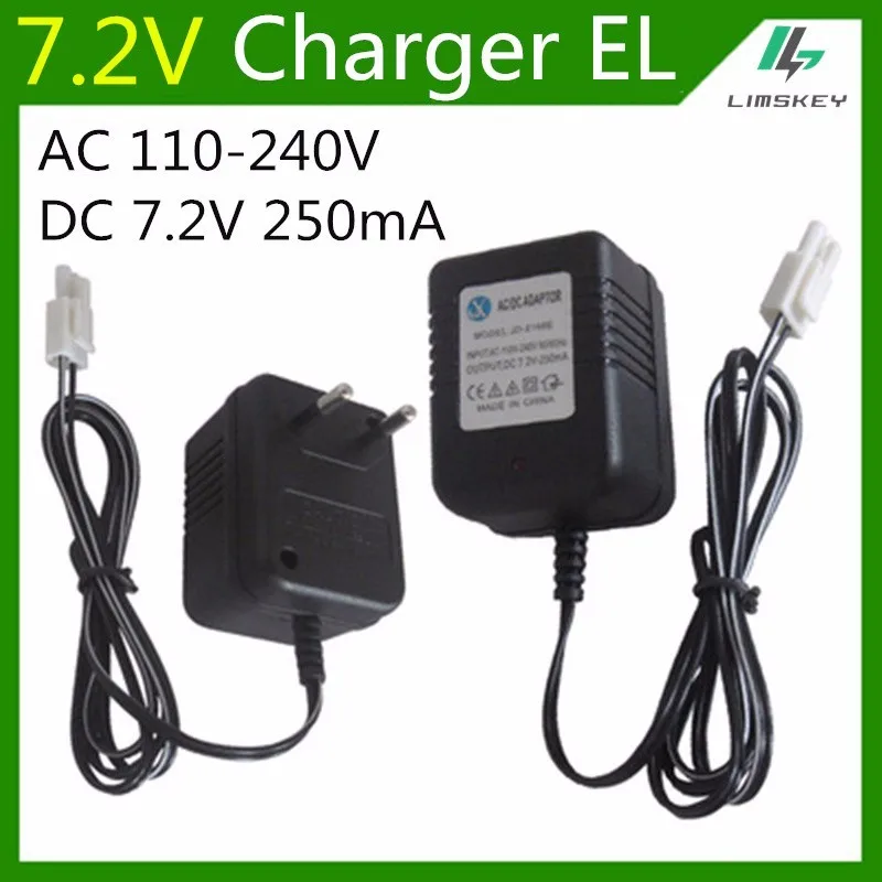 7,2 V AA NiCd и NiMH зарядное устройство для аккумуляторов 7,2 V 250mA зарядное устройство для RC игрушечного автомобиля EL plug AC 110-240V DC 7,2 V 250mA