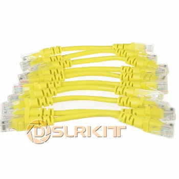 

Lot 10 cables/ 2inch 6cm 568B CAT5E UTP Ethernet RJ45 Patch Cable Network Cable