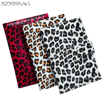 

XZXBBAG Fashion Cute Leopard PU Leather Passport Cover Case With Multiple Card Holders Organizer Travel Hasp Passeport Sheath