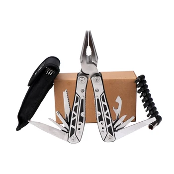 

A16 New Folding 10 in 1 Multi-function Tool Pliers Outdoor Camping EDC Stainless Steel Pliers Saws/scissors/screwdrivers....