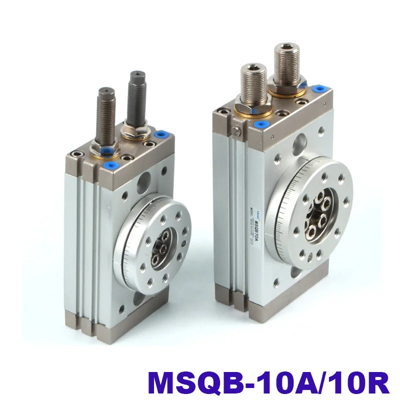 

High quality double acting air table actuator pneumatic rotary cylinder smc type MSQB-10A/MSQB-10R with internal shock absorber