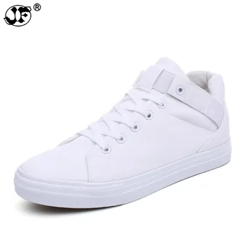 

New Fashion Sneakers Men Canvas Shoes Height Increasing Men's Casual Shoes Male Brand Footwear High top White Black Blue df67