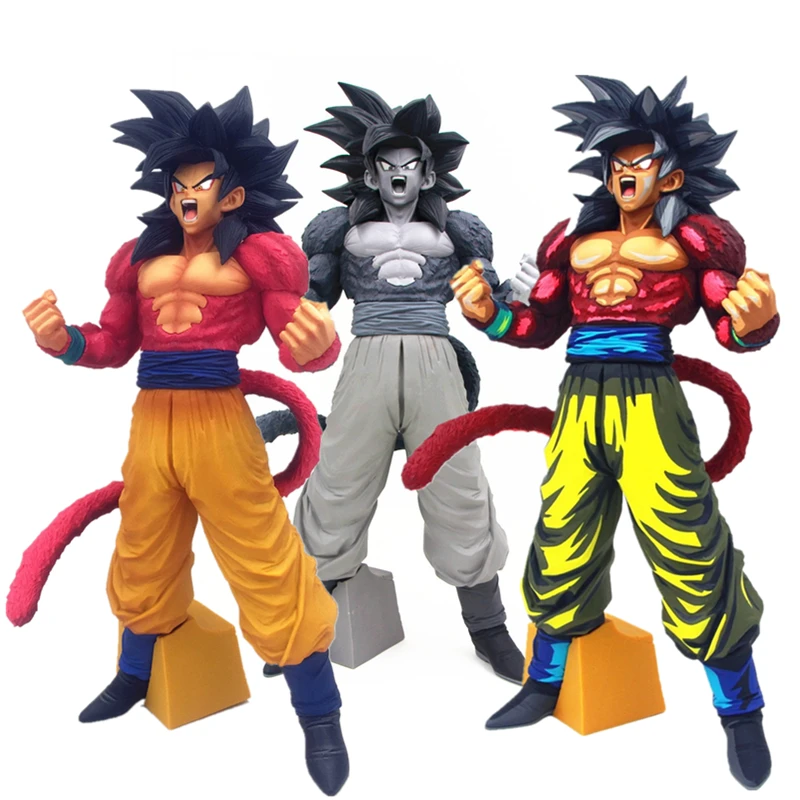 Аниме Dargon Ball экшн фигурки Shock Wave Super 4 Black White Saiyan Son Goku коллекция комиксов игрушки