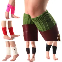 Для женщин зимние модные вязаные крючком короткий Сова гетры для Для женщин носки Топпер манжеты