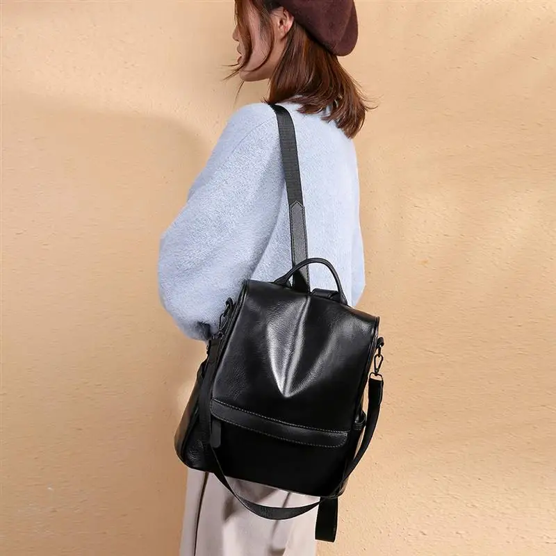 Coofit высококачественный Противоугонный двойной рюкзак для женщин модный винтажный Противоугонный плечевой кошелек туристический рюкзак для студентов