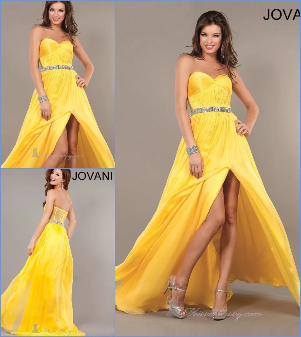 front slit gown
