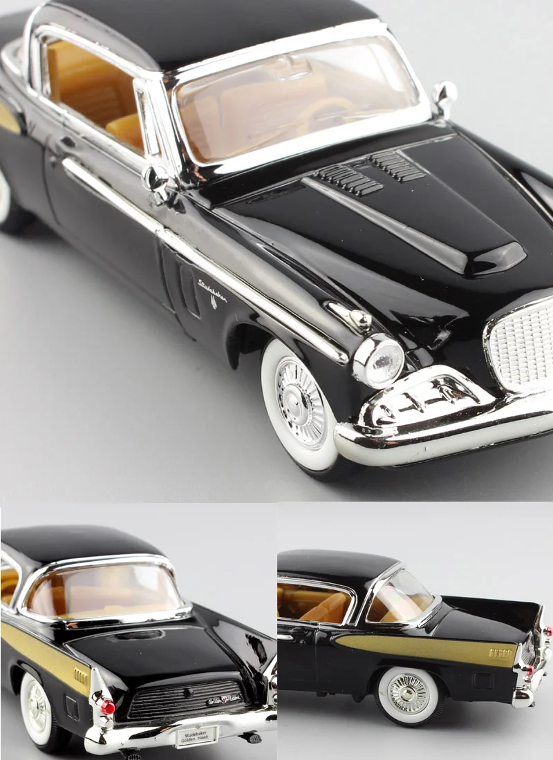 1/43 Масштаб Мини Делюкс 1958 Studebaker Golden Hawk hardtop coupe литой металлический мятный модельный автомобиль фургон игрушки для детей мальчик