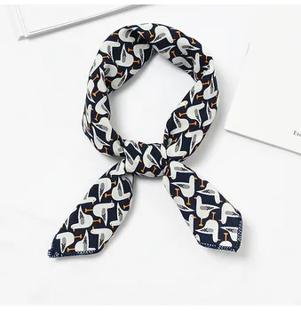

Yishine 12colors Women Multifunction Polyester Silk Scarf Lovely Pattern Printed Satin Small Square Wraps Scarves Shawl