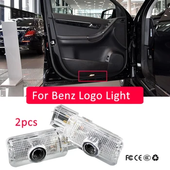 

2X For Mercedes Benz R w251 R350 r500 ML W164 GL X164 amg Led Car Door Logo Laser Projector Light styling Logo light Accessories