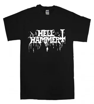 

Hellhammer T-shirt New Black T Shirt Black Death Metal Band Mayhem Marduk Logo Mans Unique Cotton Short Sleeves O-Neck T Shirt