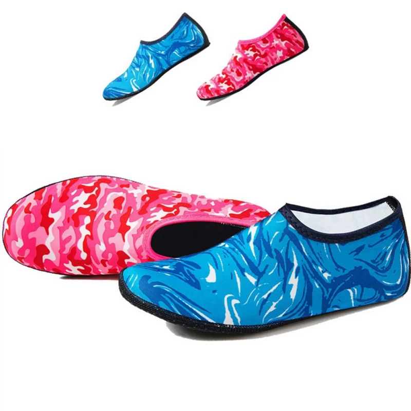 

1 pair printed diving socks comfortable breathable quick-drying diving material swimming snorkeling beach socks