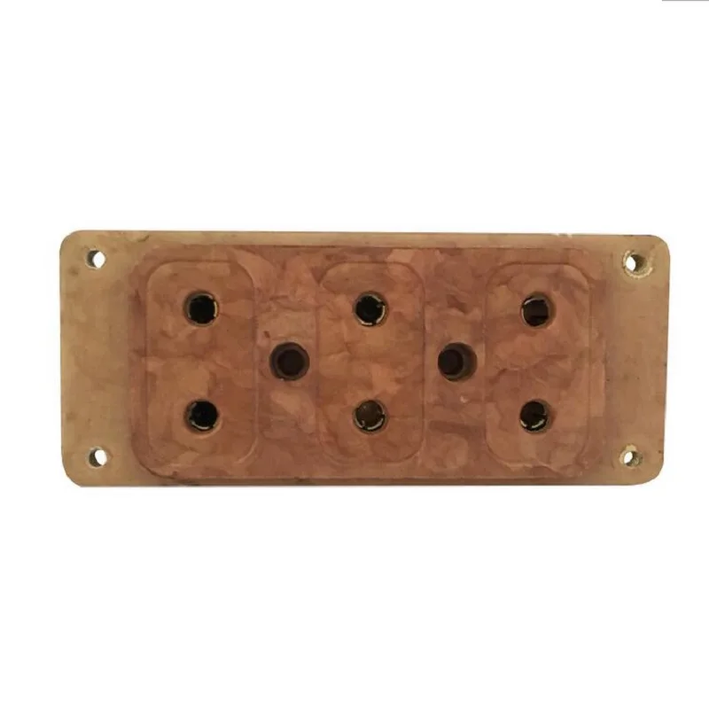 

10A bakelite square socket Stage lighting bakelite master block with 3 seats Electrical female socket Stage light adapter socket