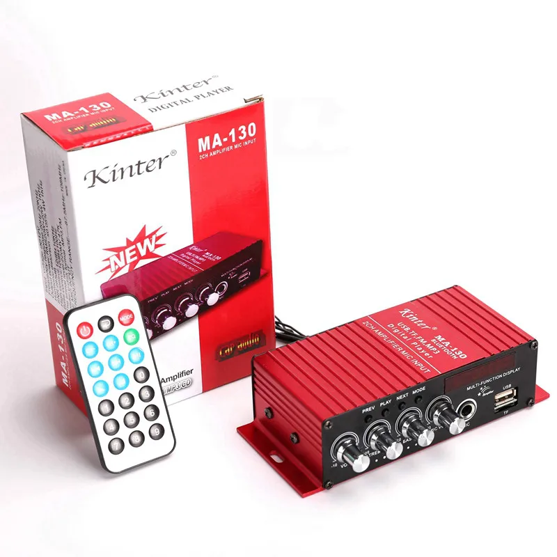 High power 12V microphone Car Amplifier home High power Bluetooth Power