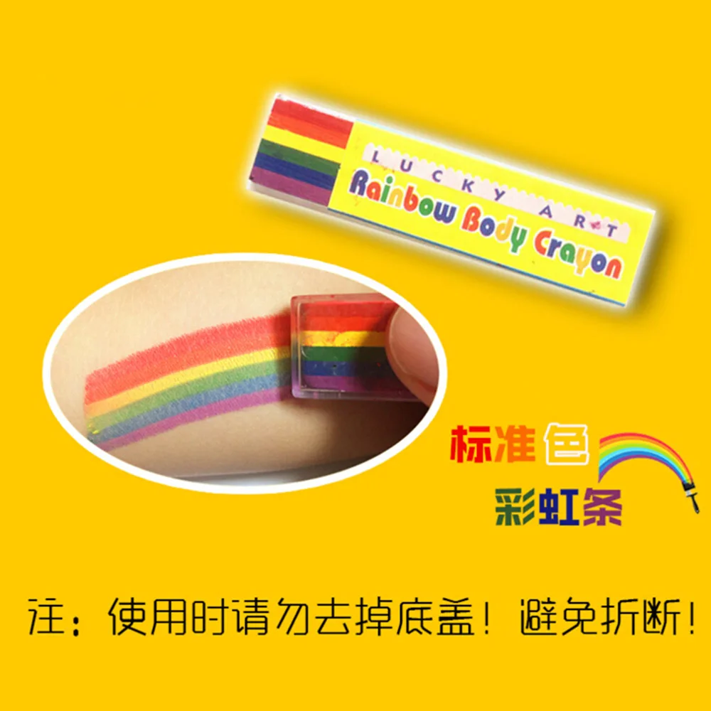 

Color Face Body Painting Stick Makeup Flash Temporary Art Tattoo Paint Shining Run Glow Halloween Party Paint Fluorescent Oil