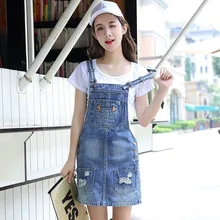 Summer Denim Jeans Dress Women Slim Casual Ripped Holes Sleeveless Jeans Denim Dress 2018 New Fashion Dresses Vestidos Summer Denim Jeans Dress Women Slim Casual Ripped Holes Sleeveless Jeans Denim Dress 2018 New Fashion Dresses Vestidos