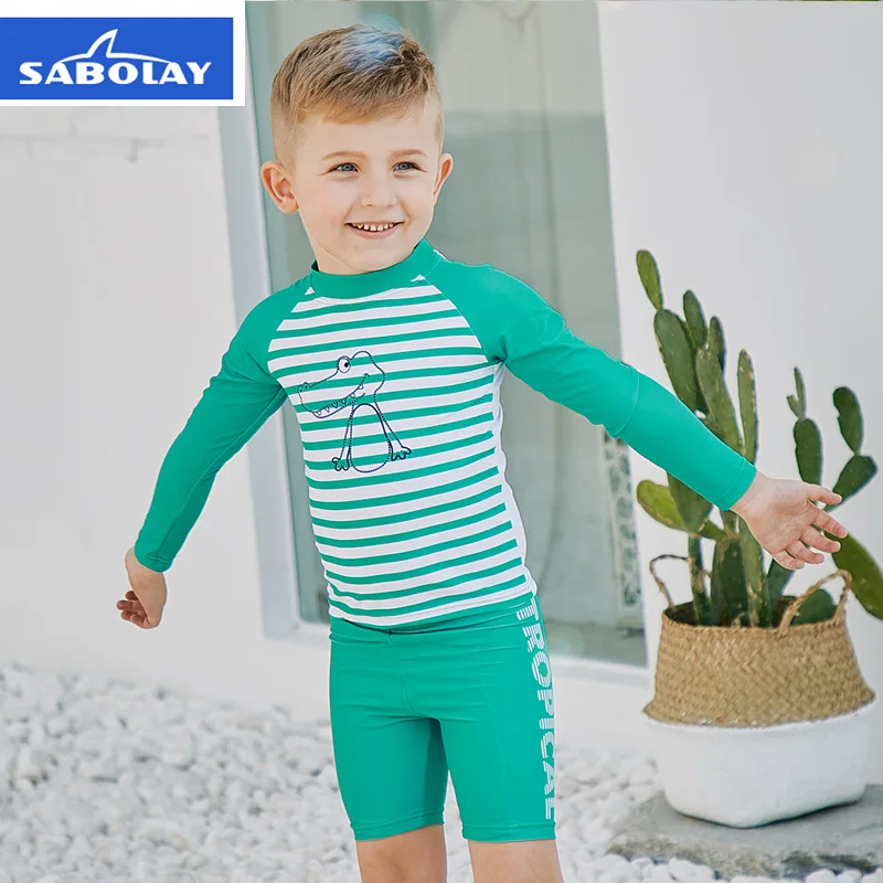 2018new summer children's swimsuit baby sun protection clothing boy